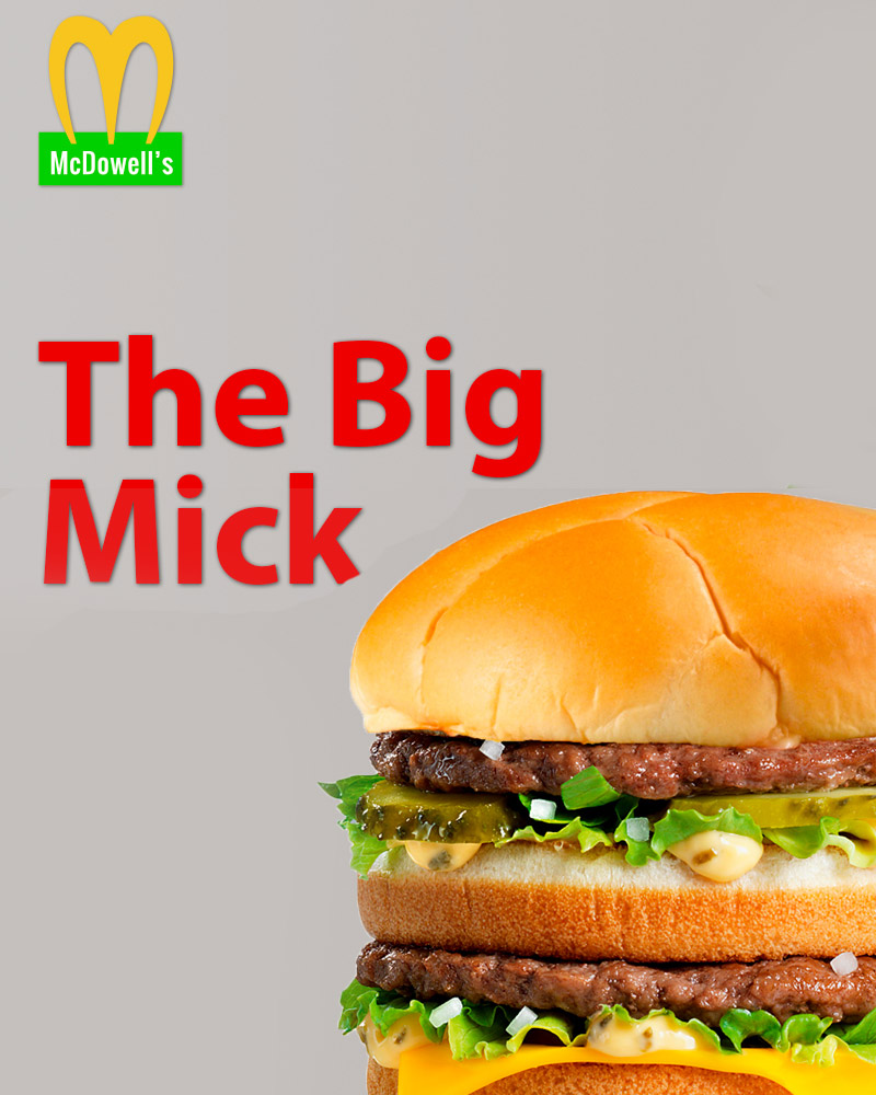 McDowell's The Big Mick Burger