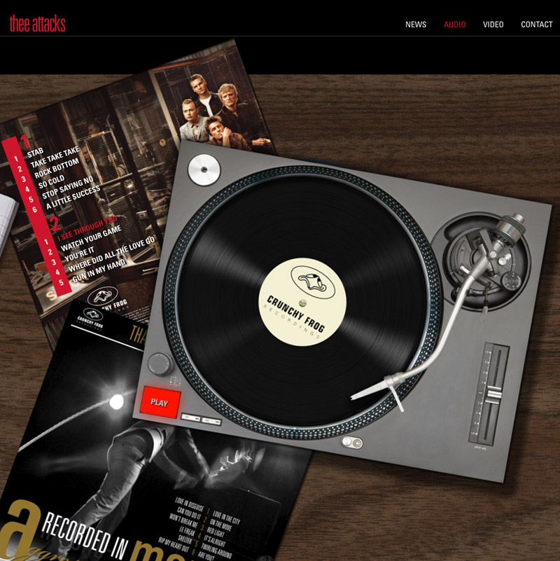 Thee Attacks Showcase Website